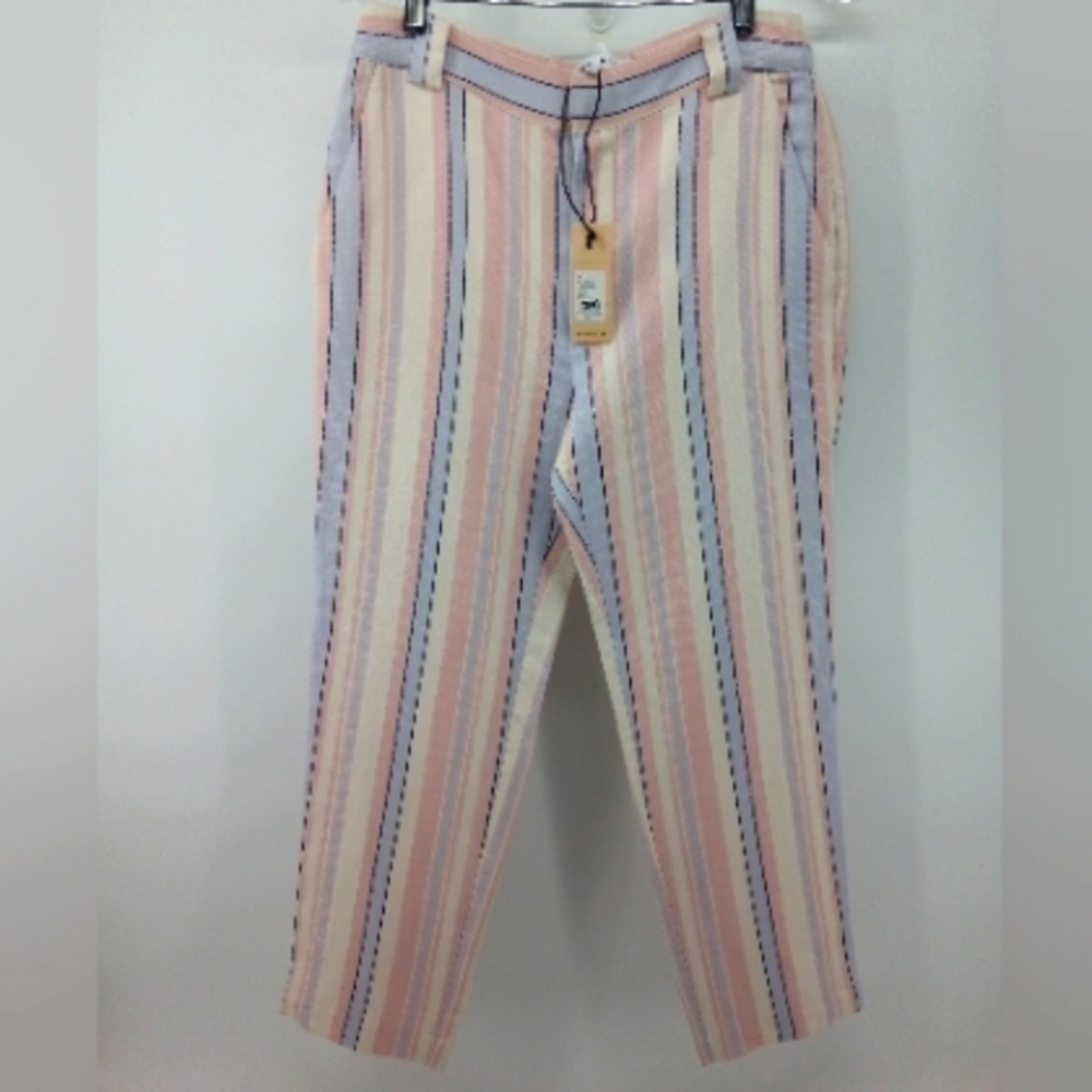 NWT $376 Rebecca Minkoff Grace Striped Double Breasted Jacket Capri Pants Suit 2 - Picture 12 of 16